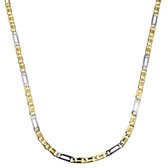Juwelier Zwartevalk 14 karaat gouden bicolor ketting - 15.040/50cm