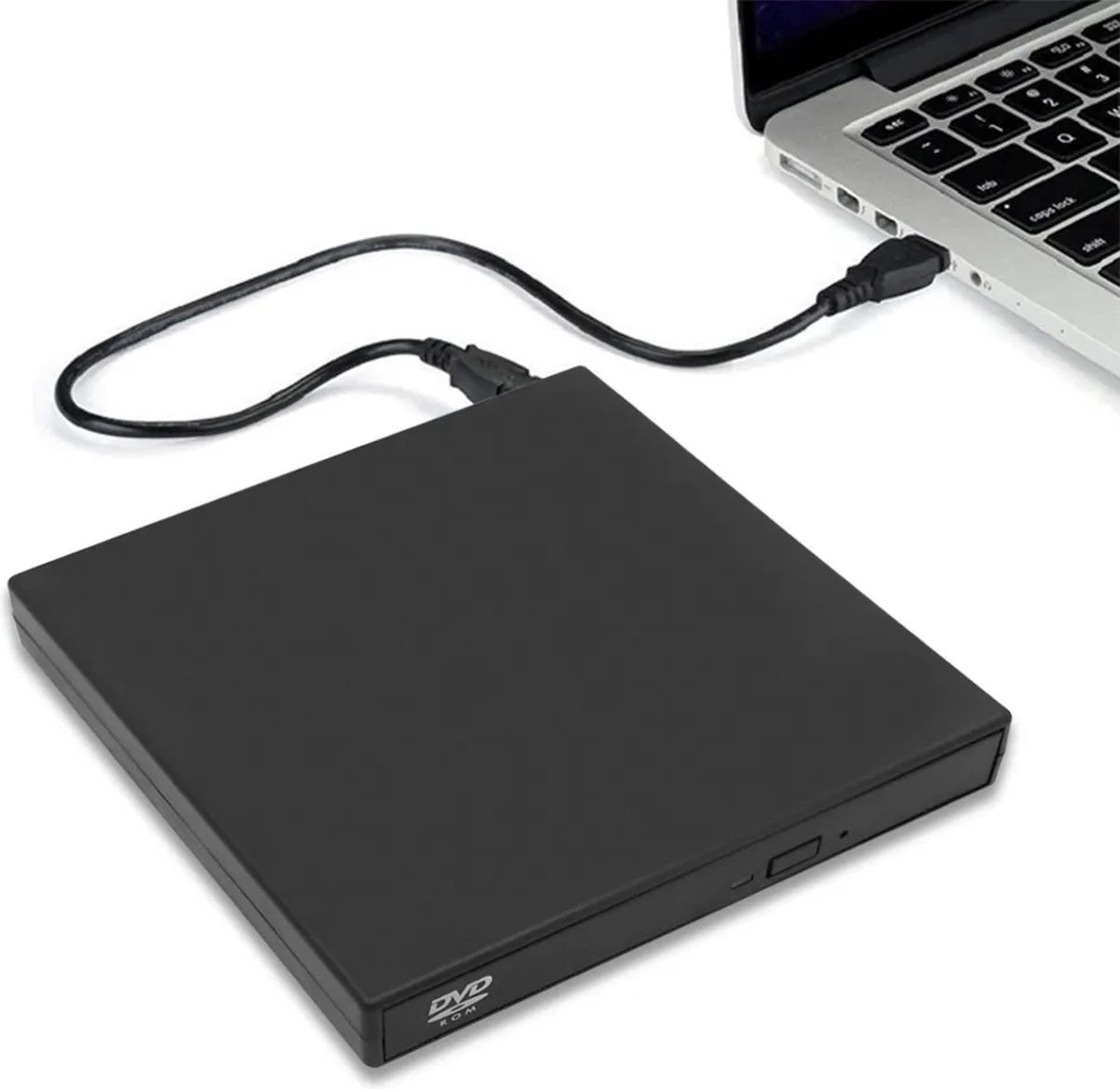 ShopbijStef - - DVD Speler Laptop - Externe DVD Speler voor Laptop - Geschikt voor Windows, Linux en Macbook - USB 3.0