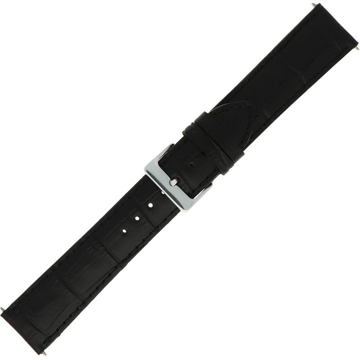 Morellato Horlogebandje Croco Zwart 14mm