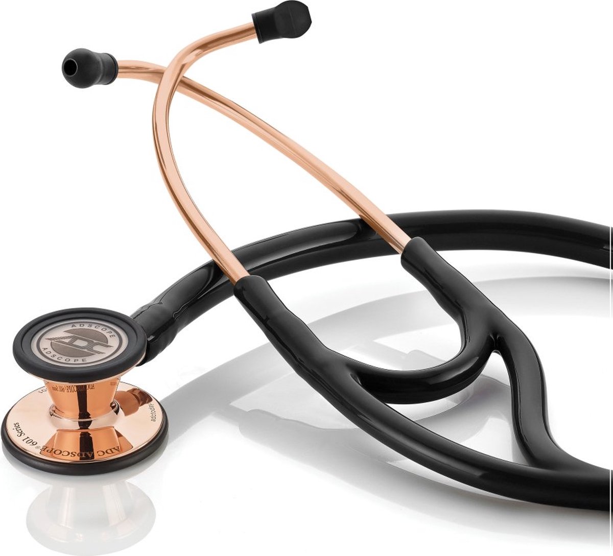 Adscope® 601 Cardiology Convertible Stethoscoop Rose Gold-Black