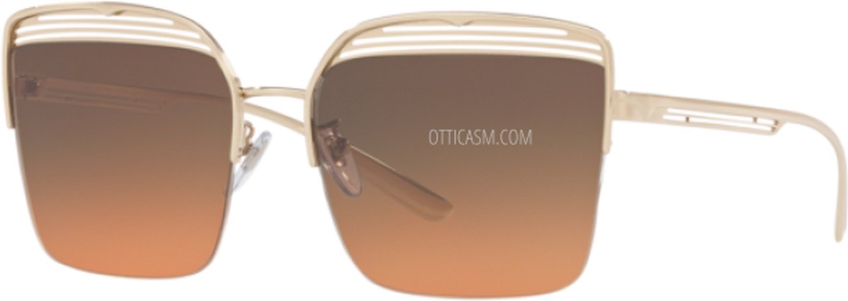 Bvlgari dames zonnebril BV6126 - 278/18 goudenkleurig frame met bruine gradient lenzen 59mm