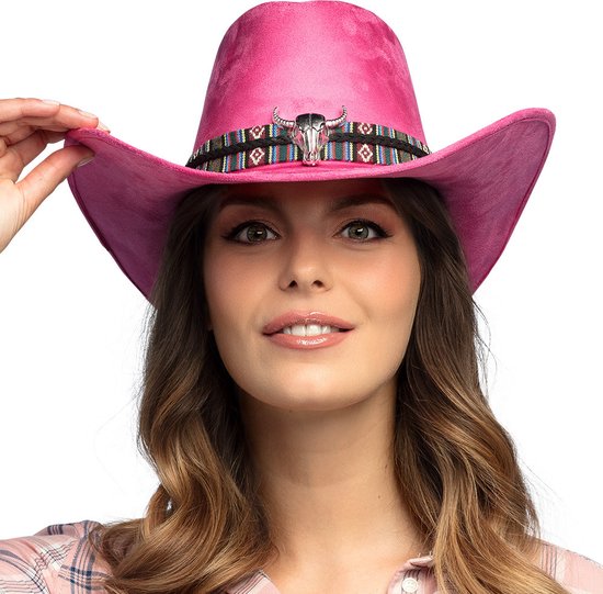 Western Cowboyhoed Set – Brede Rand, Vilten Hoed Met Bril En Vierkante Sjaal – Perfect Voor Halloween, Rodeo En Themafeesten