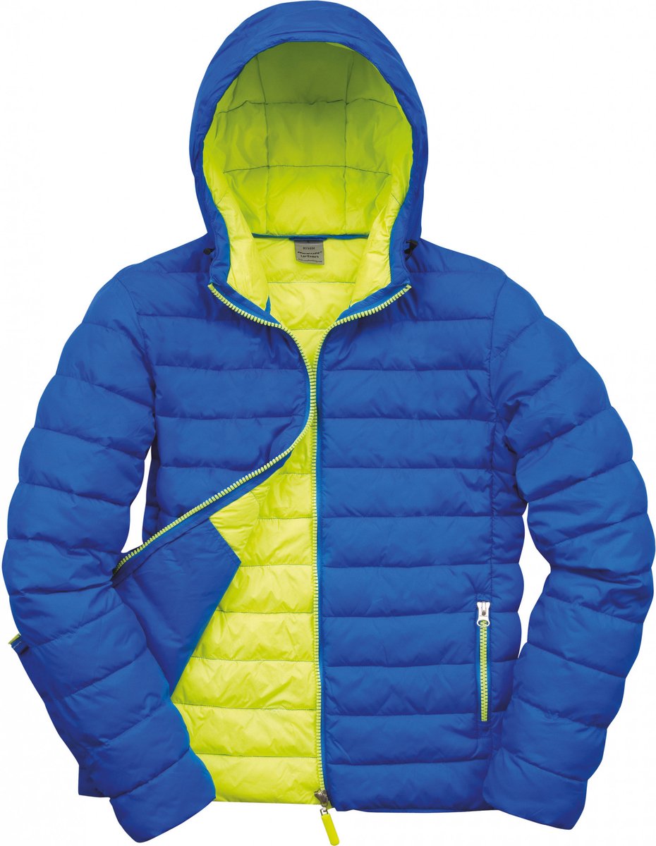 Result Men´s Snow Bird Hooded Jacket RT194M Ocean /Lime Blauw