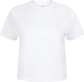 SportT-shirt Dames XL Skinni Fit Ronde hals Korte mouw White 60% Katoen, 40% Polyester