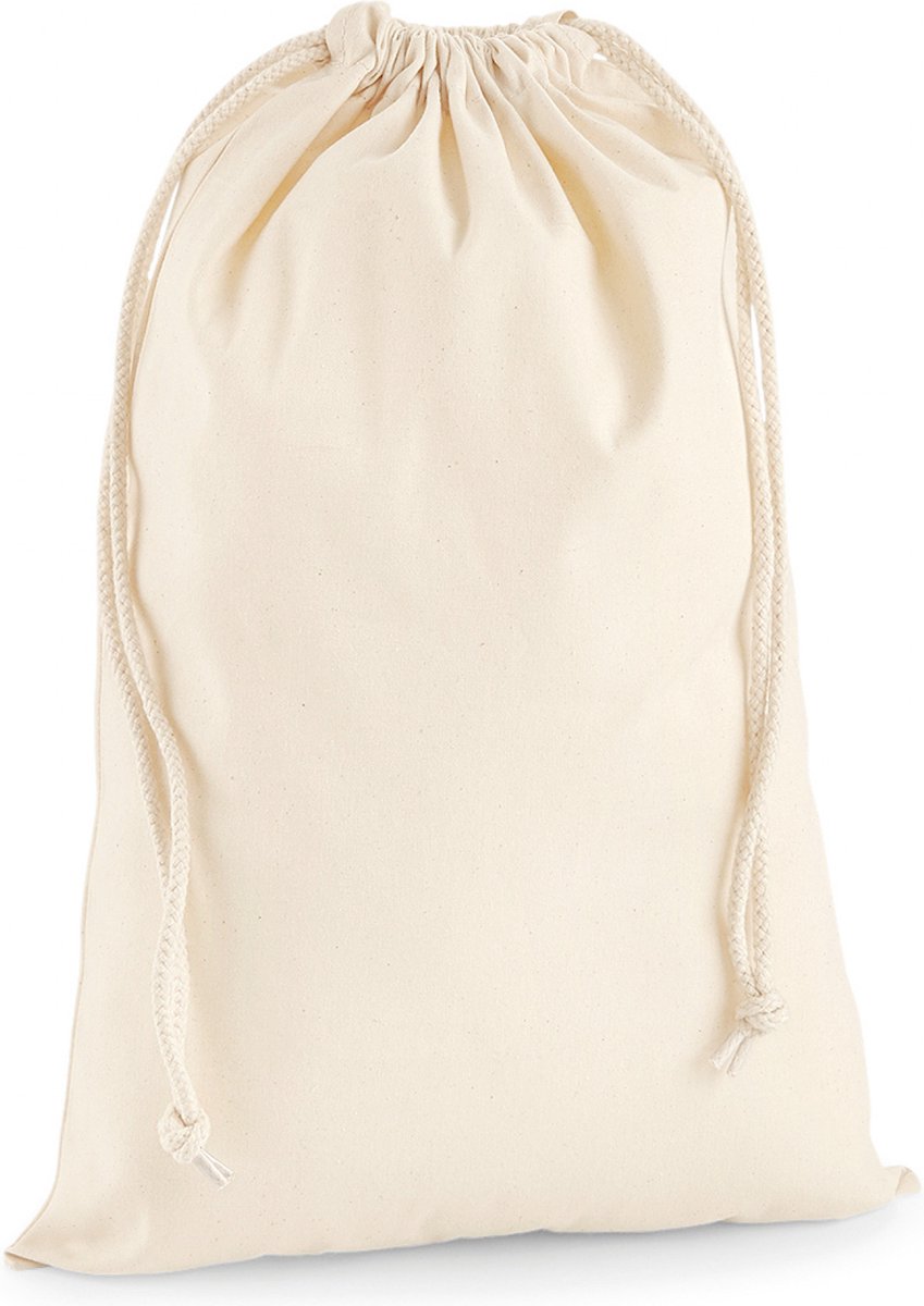 Westford Mill Premium Cotton Stuff Bag WM216 - Natural - L (40 x 61,5 cm)