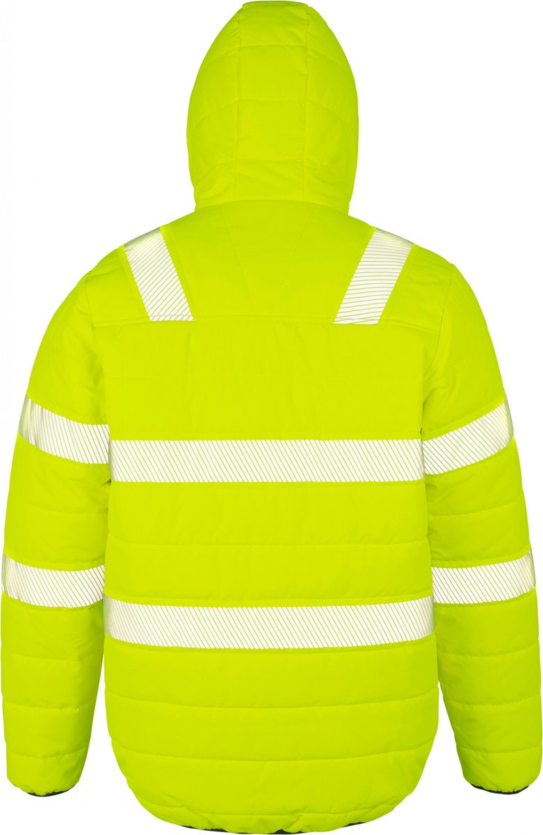 Result Recycled Ripstop Padded Safety Jacket RT500 Fluorescent Geel