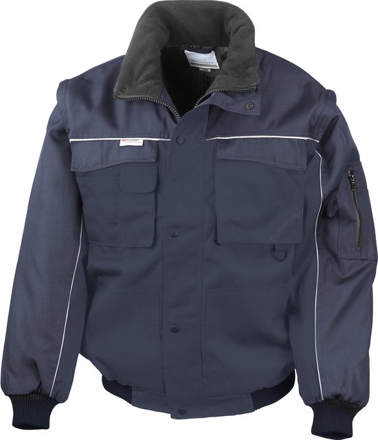 Foto: Result zip sleeve heavy duty jacket rt71 navy navy m