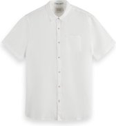Scotch & Soda Short sleeve linen shirt Heren Overhemd - Maat L
