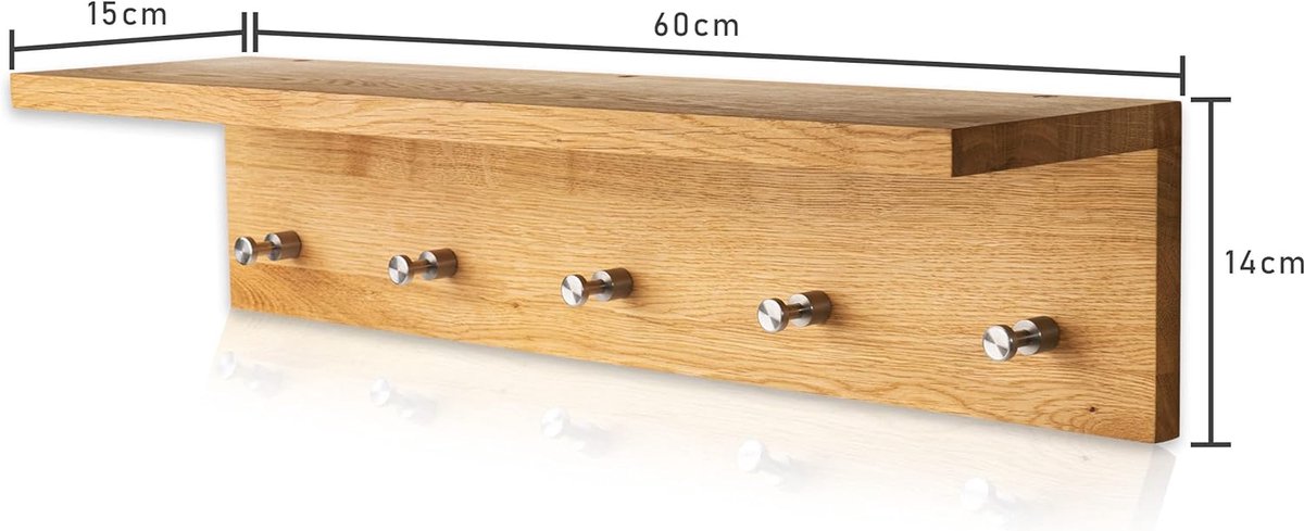 Kid's Concept houten kapstok met plankje wit Kid's Concept houten kapstok met plankje wit
