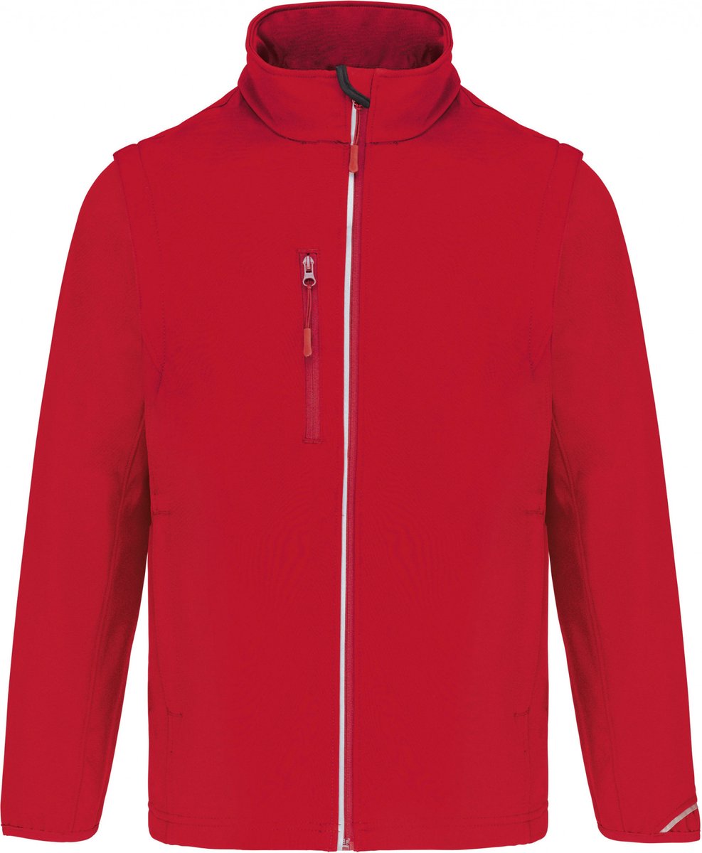 PROACT® Softshell met afritsbare mouwen PA323 Sporty Rood