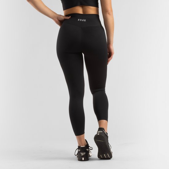 ZEUZ Sport Legging Dames High Waist - Sportkleding & Sportlegging Squat Proof voor Fitness & Crossfit - Hardloopbroek, Yoga Broek - 70% Nylon & 30% Elastaan - Zwart - Maat S van ZEUZ — afbeelding 3