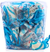 Babyfoot lolly - 50 stuks - Gender reveal - Snoep - Geboorte - blauw / wit