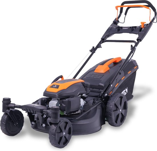 FUXTEC Grasmaaier Benzine - 51cm - 4-takt - 170cc - zelfrijdend / zelftrekkend /achterwielaandrijving - Mulchfunctie - Opvangbak 60L - FX-RM5170agile