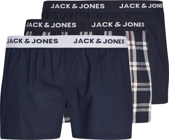 Jack & Jones Heren Wijde Boxershorts JACDYLAN 3-Pack - Maat M
