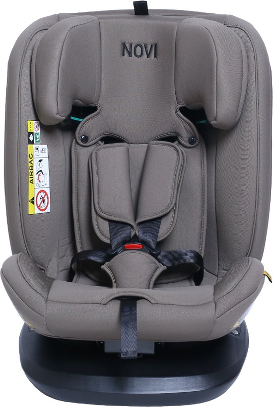 Novi Baby® Goliath Premium Autostoel - I-Size - Draaibaar - Dark Chocolat van Novi Baby® — afbeelding 2