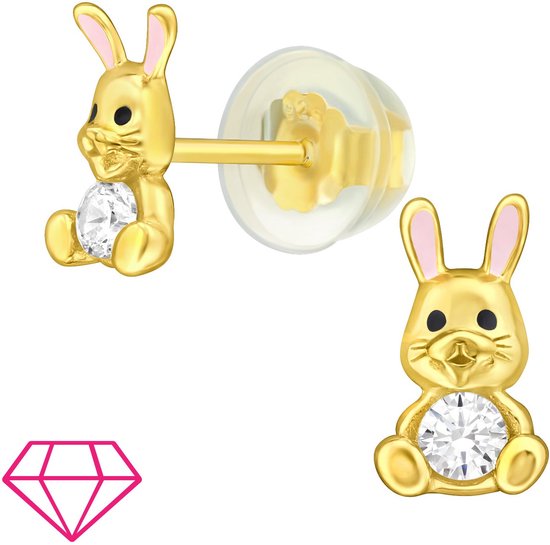 Acryl paaseieren haas konijn oorbellen bungelen haas sieraden