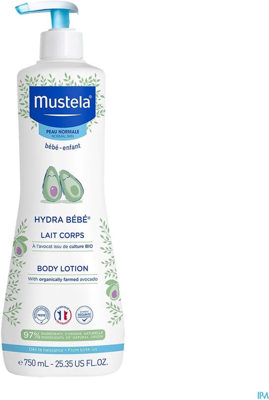 Mustela Hydra bébé lait corps peau normale 500 ml à petit prix