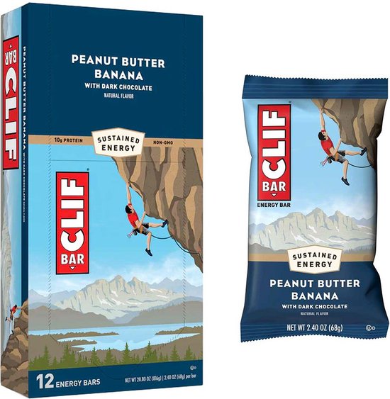 Clif Bar Energy Bar - Energiereep - Peanut Butter Banana - 12x68 gram — afbeelding 2