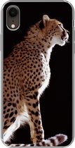 Geschikt voor iPhone XR hoesje - Cheeta - Dieren - Licht - Siliconen Telefoonhoesje