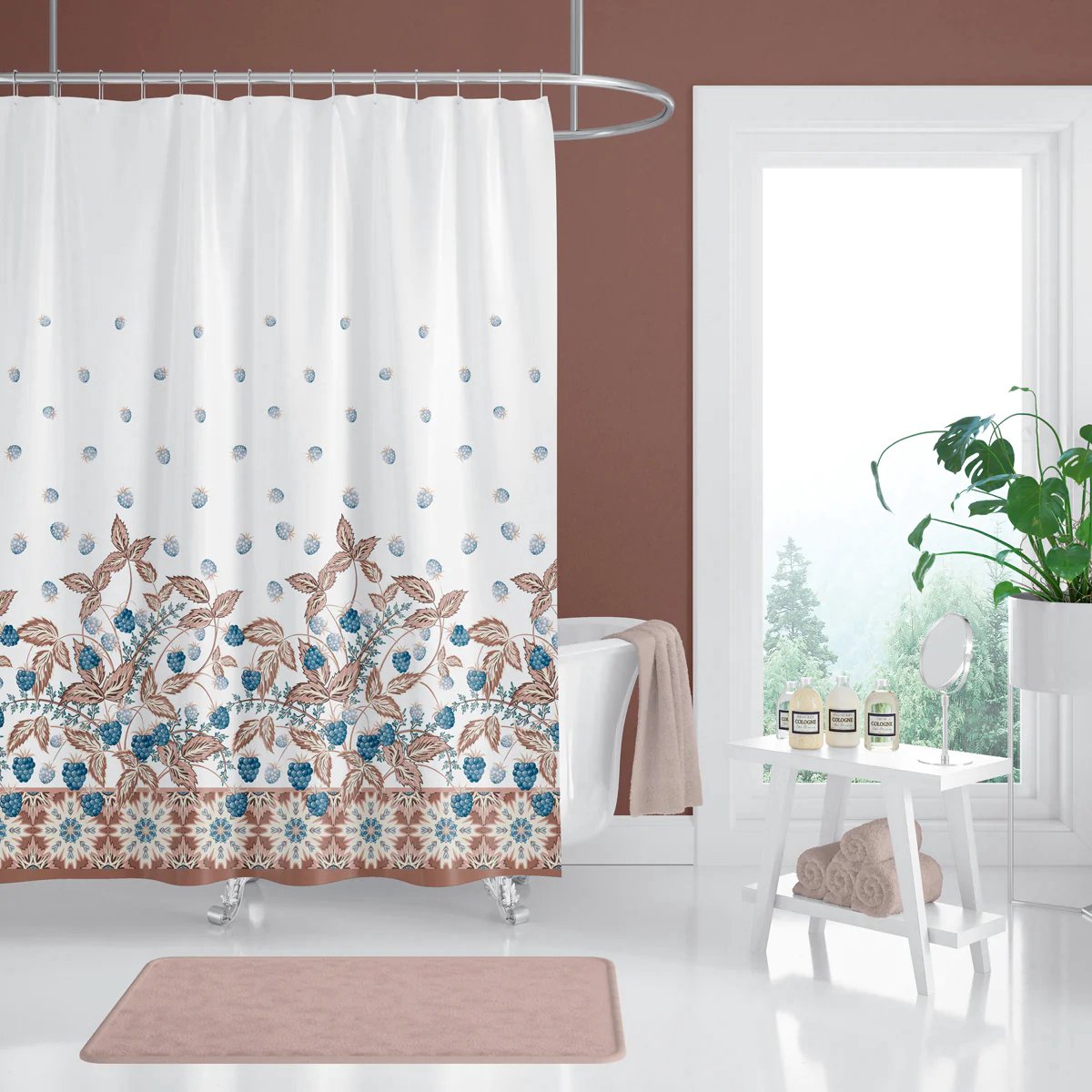 Casabueno - Douchegordijn - Anti-Schimmel, Wasbaar & Duurzaam – 180x200 cm – Waterdicht & Sneldrogend –Colourful– Badkamer Shower Curtain