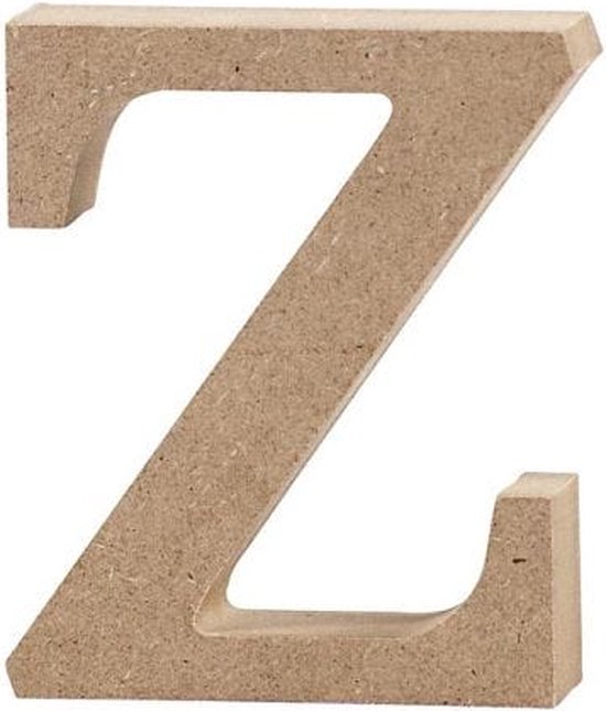 Letter, z, H: 8 cm, dikte 2 cm, 1 stuk