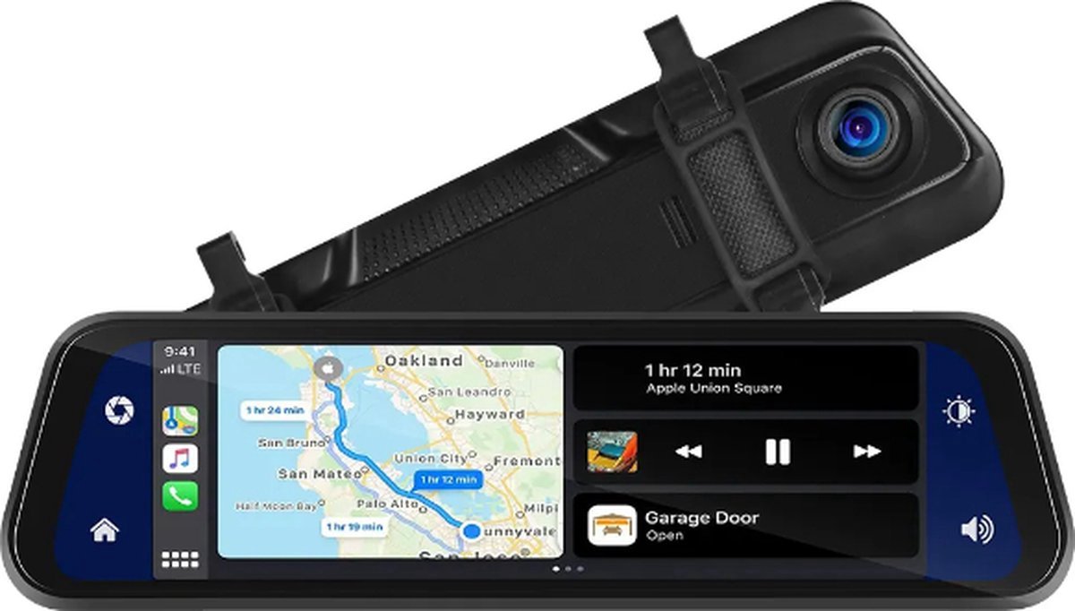 Starstation Dashboard Camera - 4K Carplay - Spiegel Monitor - Android Auto - Navigatie - SD kaart toegevoegd