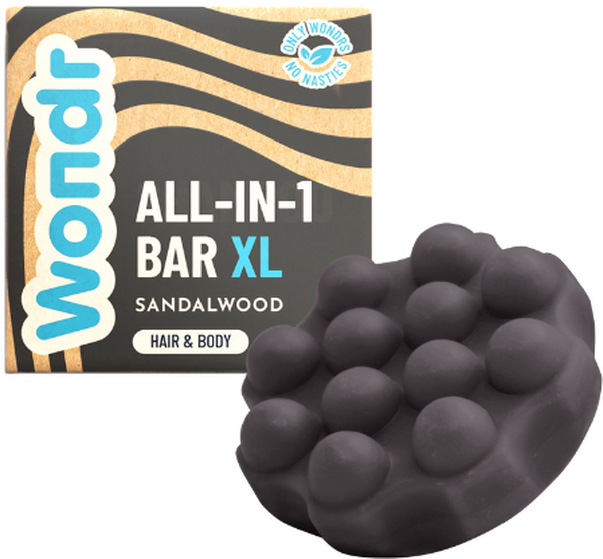 Wondr Care | 2in1 | all in one | shampoo bar | body wash bar | Sandalwood | Sandelhout