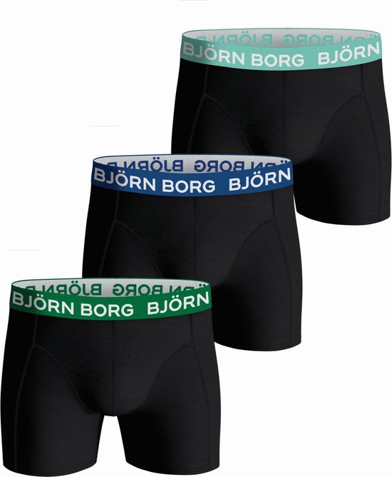 Björn Borg Cotton Stretch Heren Boxers (3-pack) - Multicolour - Maat S