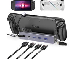 NÖRDIC DOCK-189 Steam Deck Docking station - 1xHDMI4K60Hz, 1xUSB-C PD100W, 3xUSB-A 3.1 5Gbps, 1xRJ45