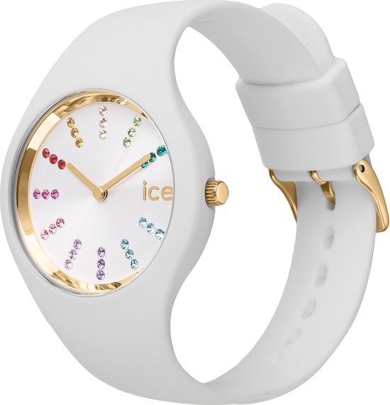 Ice Watch Ice Cosmos - Rainbow White 021342 Horloge - Siliconen - Wit - Ø 34 mm