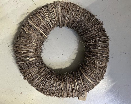 Krans - round stro - 60 cm - naturel
