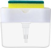 Presse-savon COCHO® - Distributeur de savon avec éponge - Distributeur à pompe à savon - Porte-éponge avec savon - Réutilisable et durable