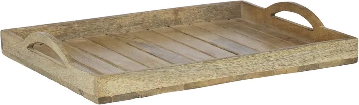 dienblad mango hout rechthoek (set van 3)
