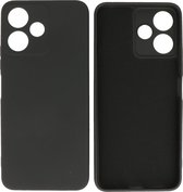 Xiaomi Redmi 12 5G Hoesje - 2.0mm Dikke Fashion Telefoonhoesje Backcover - Siliconen Hoesje - Zwart