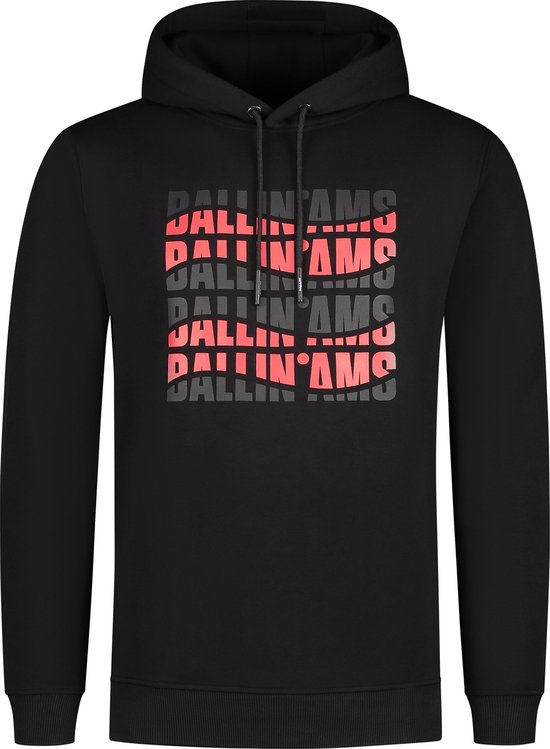 Ballin Amsterdam - Heren Regular fit Sweaters Hoodie LS - Black - Maat XS