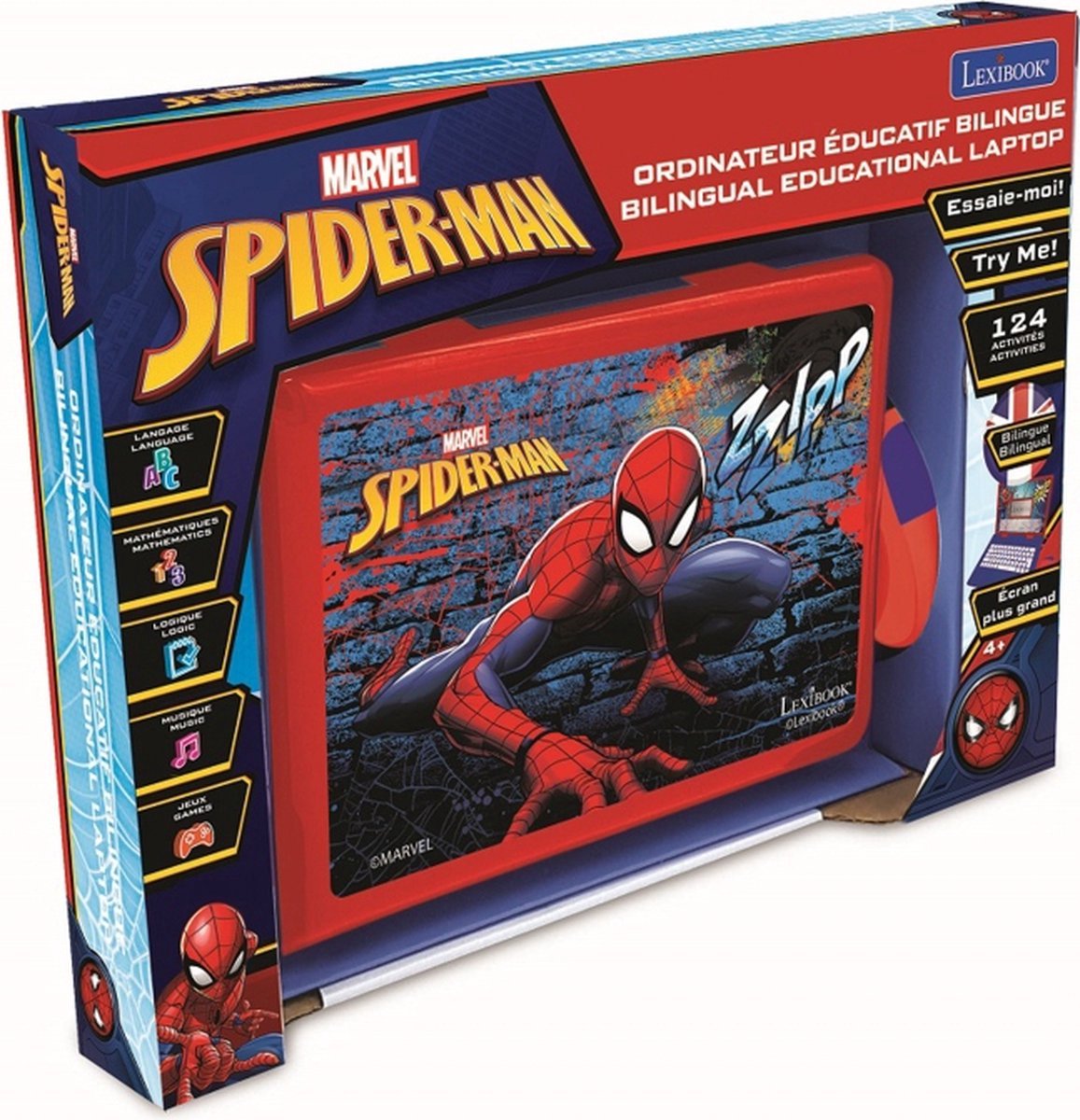 Spiderman - montre enfant interactive, jeux educatifs