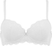 Naturana padded lace beugel BH 95D wit