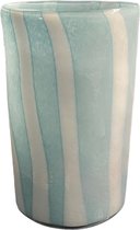 Lichtblauwe vaas LeJoy Design - Ovale vaas - lichte vaas - home decoratie - bloemenvaas