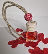 Autoparfum XOXO - 6ml - valentijnsdag - Moederdag - Verjaardag - Vaderdag - Zomaar iets liefs - lekkere zoete geur voor in de auto - car perfume - autoluchtverfrisser - auto parfum - autogeur - cadeau man - cadeau vrouw - cadeau voor hem en haar