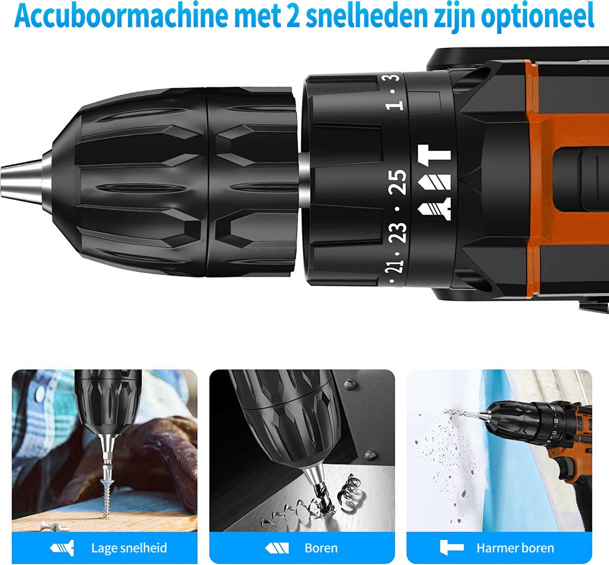 21V Akkuschrauber mit Schlagbohrfunktion, SundpeyPRO 120Nm Bürstenloser Akku Schlagbohrschrauber mit 2 x 4000mAh Akkus, 20 3 Drehmomentstufen Akku Bohrschrauber Set, 13mm Bohrfutter, 2-Gang, LED, Gelb 21V Akkuschrauber mit Schlagbohrfunktion, SundpeyPRO 120Nm Bürstenloser Akku Schlagbohrschrauber mit 2 x 4000mAh Akkus, 20 3 Drehmomentstufen Akku Bohrschrauber Set, 13mm Bohrfutter, 2-Gang, LED, Gelb
