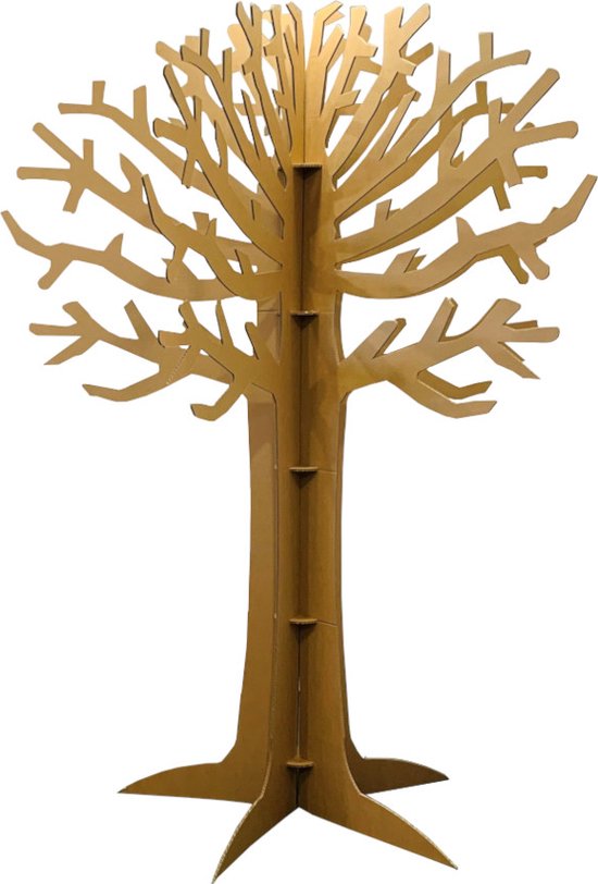 Kartonnen wensboom 248cm groot - stevig - duurzaam - decoratie - Klingele24