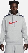 Nike Sportswear Club Fleece Hoodie Dark Heather Grey Thunder Blue Maat S