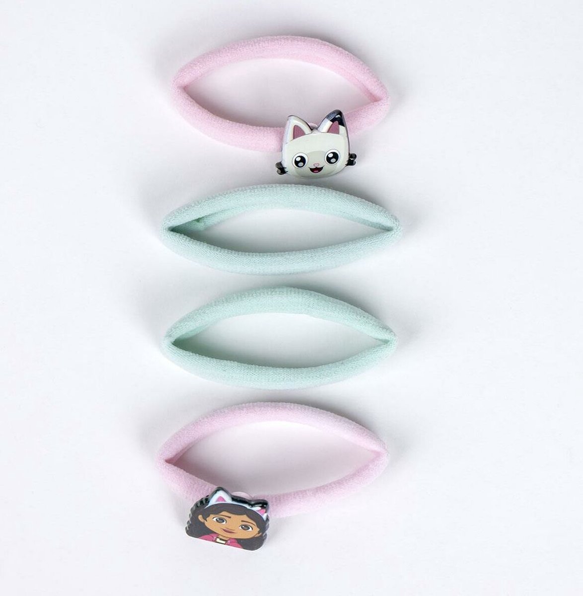 Haarelastiekjes Gabby's Dollhouse 4 Onderdelen Roze