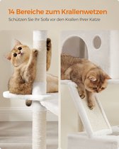 Feandrea Kratzbaum, haute, XL-Katzenbaum, 206 cm, rauchgrau PCT190G01