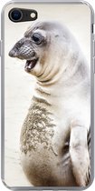 Geschikt voor iPhone 7 hoesje - Zeeolifant - Grappig - Lachen - Kinderen - Jongens - Meisjes - Kids - Siliconen Telefoonhoesje