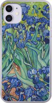Geschikt voor iPhone 11 hoesje - Irissen - Vincent van Gogh - Siliconen Telefoonhoesje