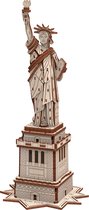 M. Playwood Statue de la Liberty à New York - Puzzle en bois 3D - Kit de construction en bois - DIY - Artisanat - Miniature - 109 pièces