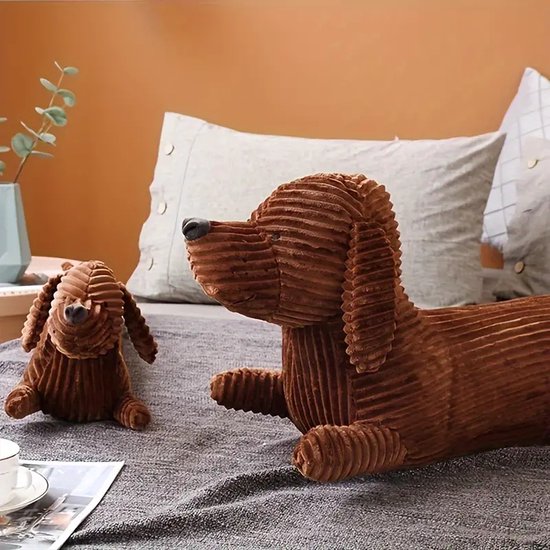 Comfortabel Teckel Hond Sierkussen voor Ontspannen Dutjes - Ideaal voor Nek- en Tailleondersteuning in de Woonkamer, Kantoor of Thuis
