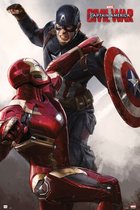 Poster Captain America Civil War Cap vs Iron Man 61x91,5cm