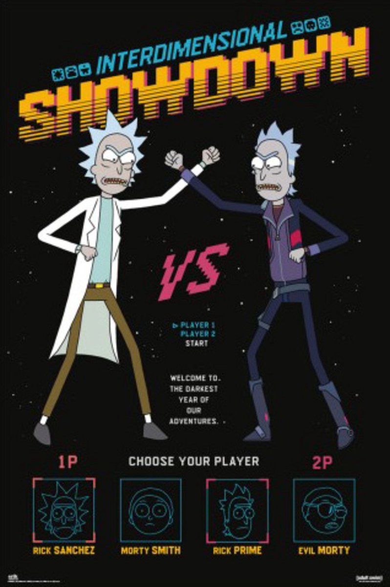 Grupo Erik Poster Rick and Morty - Interdimensional Showdown 61x91,5cm Divers